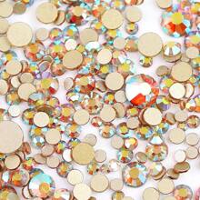 2-6 毫米,6 种尺寸混合,1440 件/包,闪亮金色、银色背面、平底水晶非热修复水钻钻石艺术珠水钻 DIY 美甲装饰饰品宝石用品 - 混尺寸 - 查看 47