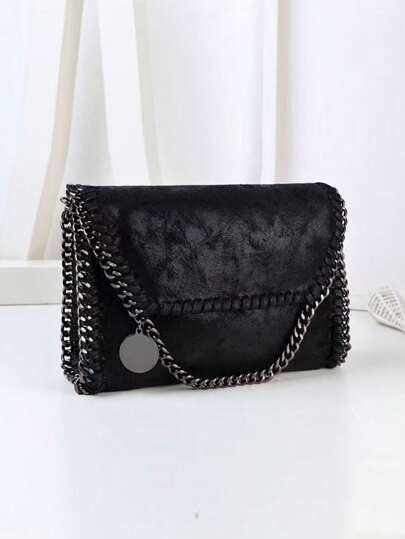 Women Handbags Soft Leather Fashion Designer Top-Handle Casual Pocket Ladies Tote Portable Chain Large Shoulder Crossbody Bags Black Birthday Present, Tote Bags For Ladies