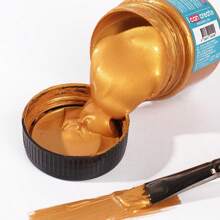 1 pieza Juego de pintura acrílica fluorescente de 100ml, pintura acrílica de color perlado metálico, impermeable para muñecas de yeso