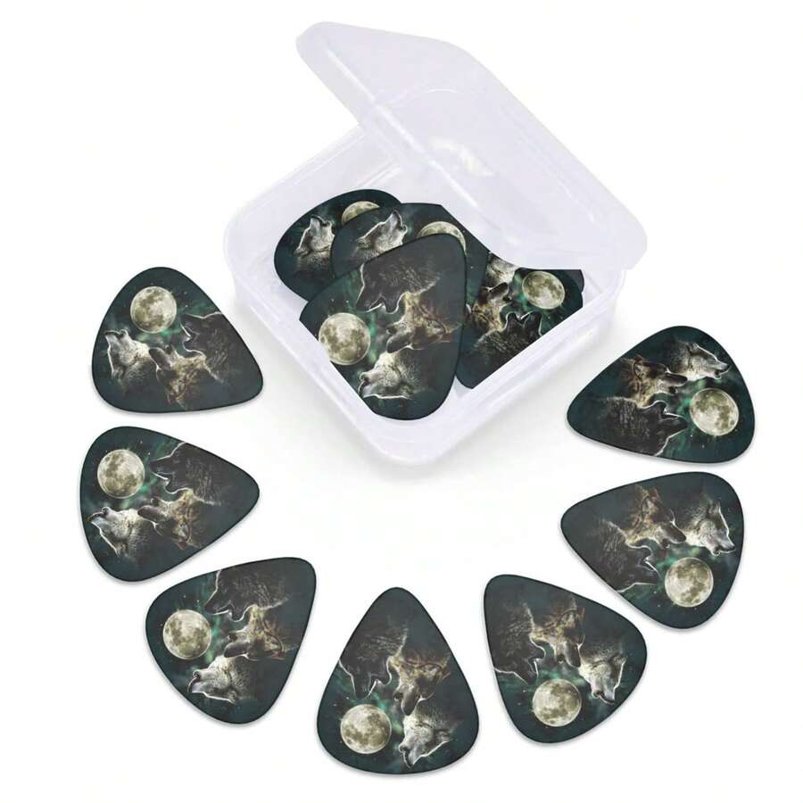 Cool Wolf Guitar Picks For Acoustic Electric Guitar Variety Pack Medium