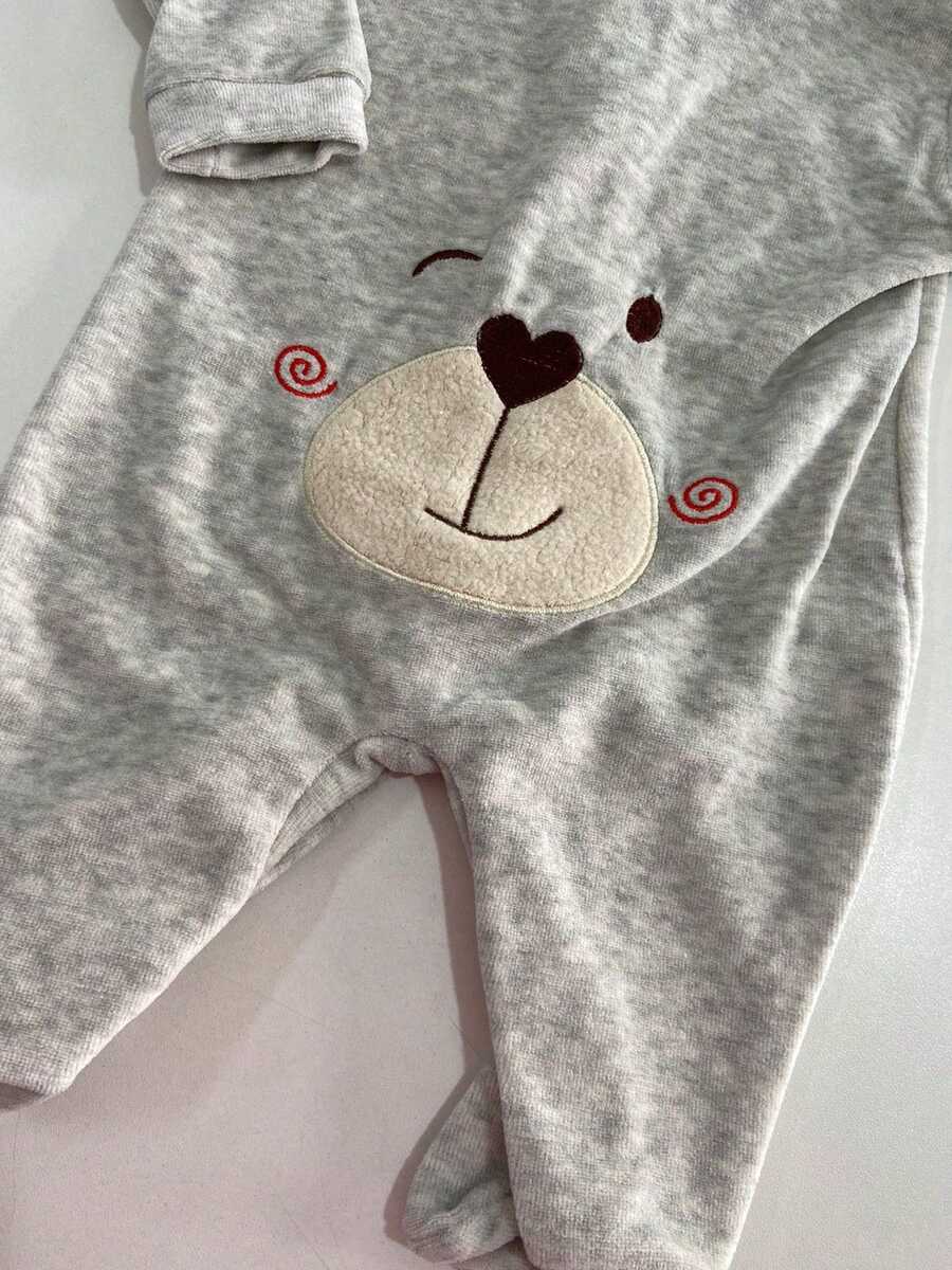 Warm Baby Boys Romper. - 灰色 - 查看 1