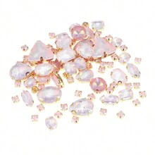 130pcs/50pcs/30pcs/20pcs Mixed Shape Crystal Rhinestones With Claw For DIY Clothing, Shoes, Jewelry Making - Multicolor - View 15