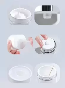 1 pièce Bouteille de crème visage sous vide de style pompe, portable, contenant de plastique blanc de 15 ml pour hydratant, convient pour les voyages, la maison, la chambre à coucher, la salle de bain, la décoration de la maison, les accessoires de voyage, les mariages, les fêtes, les anniversaires, les cadeaux pour les hommes, les mamans, les papas, les amis, le nouvel an, les accessoires, les cadeaux amusants