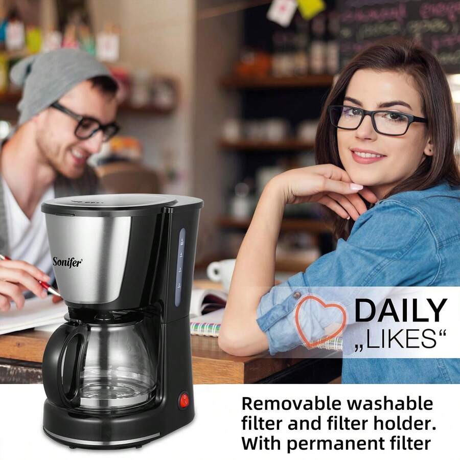 SONIFER Sonifer Drip Coffee Maker Stainless Steels Americano 0.75L