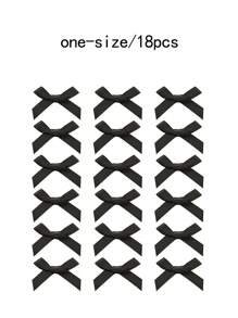 18/30个装女士时尚发夹黑色丝带蝴蝶结发爪夹甜美可爱发饰蕾丝优雅芭蕾舞Y2K风格发夹发饰情人节礼物，发夹发爪，学生用品，大学，女士冬季装扮，蝴蝶结，头饰，发卡 - 黑色 - 查看 2