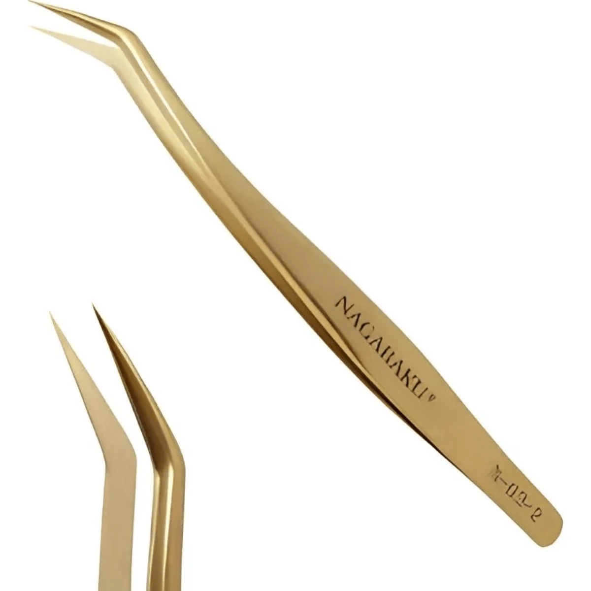 Pinza Nagaraku Dorada N-03-2 Para Pestañas Importadora Tim ChengLeody - Dorado - Ver 1