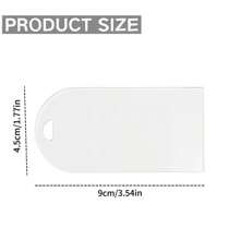 50pcs 3.54"X1.77" Clear Acrylic Blank Bookmarks, DIY Craft Plastic Bookmarks For Christmas & Halloween Gifts,Christmas