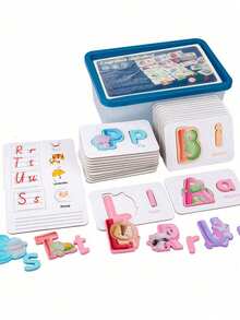 Montessori Wooden ABC & Number Puzzles - Engaging Preschool Learning Flashcards With Animal Fun - Multicolor - View 8