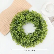 1pc, Simple Door Decoration Diy Wreath, Eucalyptus Leaves, Ukulele Fake Flower, Simulation Wreath, Thanksgiving Decorations Best Gifts Birthday Home Decor Christmas Decorations Room Decor Christmas Winter Christmas Decorations Home Christmas Gifts Christmas Decor