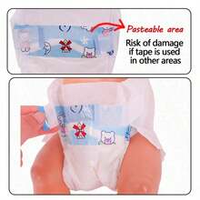 Tã mini cho nhà búp bê, Núm vú giả cho búp bê, Đồ chơi tự làm, Phụ kiện nhà búp bê, Trang trí nhà cửa, Màu sắc ngẫu nhiên, Không bao gồm búp bê - Nhiều màu - Xem 7