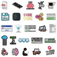 50pcs Programmer And Computer Application Style Waterproof Stickers, Graffiti And Vinyl Self-Adhesive Stickers With Children Certificate. Suitable For DIY On Suitcases, Water Bottles, Phones, Laptops, Skateboards, Luggage, Helmets And More.,Laptop Stickers,Stickers,Stickers For Laptop,Engineer Gift,Mobile Stickers,Self-Adhesive Graffiti Stickers - UU267 - View 5