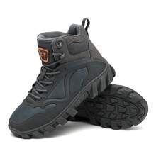 1 par Botas tácticas de montaña y senderismo para hombres, botas de combate militares a prueba de resbalones, duraderas y especiales para fuerzas especiales
