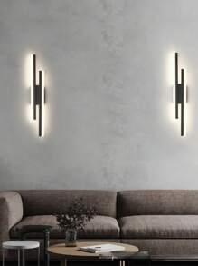 1 件/220V 现代黑色/金色 LED 壁灯，创意卧室床头灯，适用于客厅走廊 - 壁燈1 - 查看 4