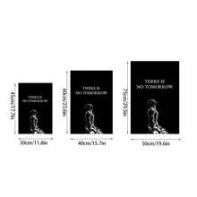 1 pieza Póster de boxeo, Cartel personalizado de lienzo "No hay mañana", Impresiones de arte de pared, Regalos para amigos, Para decoración del hogar, decoración del dormitorio, Sin marco - Blanco - Ver 2