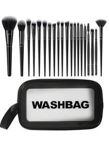 4/5/15/21/29/41PCS Makeup Tools Set Including:1pc Multi-Functional Zipper Toiletry And Cosmetic Bag Waterproof+20PCS Makeup Brush Sets+3PCS Makeup Sponges+3PCS Mini Makeup Sponges+3PCS Triangle Powder Puffs+3PCS Mini Air Cushion Powder Puffs+3PCS Circular Powder Puffs+1pc Eyelash Curler+1pc Hairband+2PCS Hand Bowl Strap For Preventing Water From Flowing Into Clothes+1pc Makeup Brush Cleaning Tools, Brush Set Complete, Makeup Brush Set, Complete Makeup Kit, Brush Kit, Brushes Makeup Set, Makeup Gift Set - Multicolor - View 12