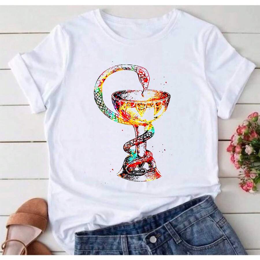 Pharmacy Shirt T-Shirt Blouse SB165 - White - View 1