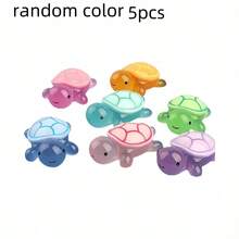 5/10 piezas Mini tortuga que brilla en la oscuridad, figura decorativa luminosa de criatura marina modelo, color aleatorio - Multicolor - Ver 11