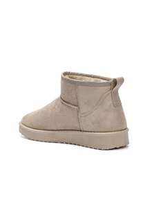 Botas de nieve de felpa sintética versátiles, cómodas y de moda para el invierno - Beis - Ver 3