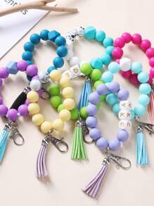 96pcs/192pcs 15mm Silicone Beads, Used For Keychain Making, Loose Silicone Beads For Bracelet Making Necklaces, And Circular Silicone Beads For Pens - Silicone Bead Set - View 11