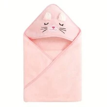 Cartoon Baby Hooded Cloak Poncho Soft Bathing Towel Infant Swaddle Blanket