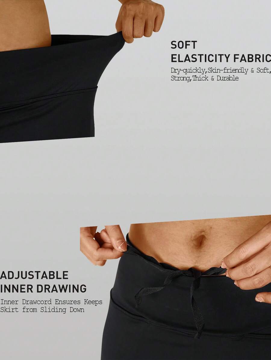 RUNONWHEELS 5 Halloween Women's Midi Length Skorts Skirts With Pockets