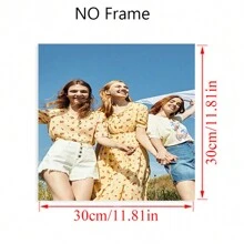 1pc Customized Photo Wall Art Canvas Painting, With Or Without DIY Wooden Frame, Personalized Canvas Art, Wall Decor, Valentine's Day Gift, Art Wall Painting, Souvenir, Bathroom, Bedroom, Office, Living Room, Home Decor, Modern Style, Family Photos, Unique Ideal Gift For Him/Her, Birthday Graduation Gift, Multi-Functional, Durable, Mildew-Proof, Decorative, Reusable, Exquisite, Fashionable, High Quality, Vibrant Colors - Style 1 - View 30