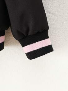 年轻女孩保暖内衬休闲夹克，秋冬