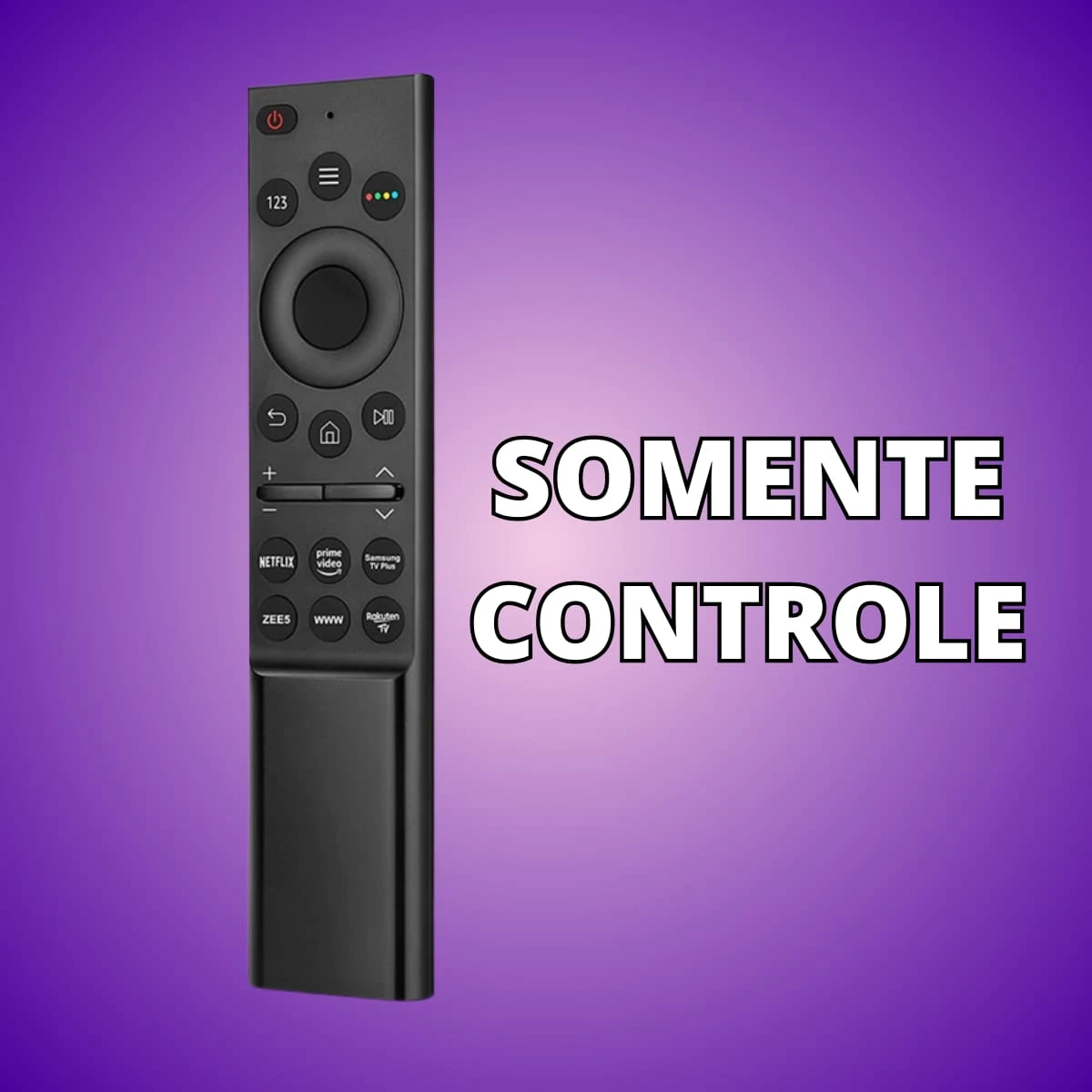Kit 3 Uni Remote Control Compatible With Samsung TV Prime Globo Buttons - Choose Your Kit - Chỉ kiểm soát - Xem 1