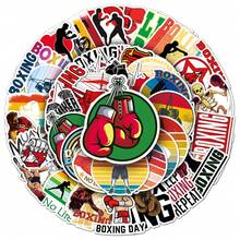 50 张拳击运动贴纸，适用于笔记本电脑水瓶、吉他、自行车、汽车、摩托车保险杠、行李箱、滑板涂鸦的乙烯基贴纸，可爱贴花，是送给儿童、青少年、男士、女士的最佳礼物。 - 彩色 - 查看 1