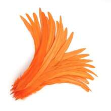 10 件 35-40 厘米/14-16 英寸人造女士公鸡羽毛头饰配饰 DIY 羽毛工艺品婚礼派对家居装饰 - 35-40cm-30Pcs - 查看 20