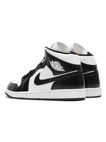 Nike Air Jordan 1 Mid Panda Black White DV0991-101 Women's Fashion Sneaker New - 黑與白 - 查看 4