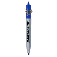 Kit 12 Permanent Marker Pens 5mm Masterprint - 藍色 - 查看 2