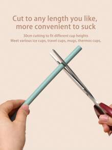 1 件替换 12 英寸长硅胶吸管，带吸管盖，兼容 40 盎司 30 盎司杯，可重复使用硅胶吸管
