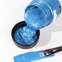 1 pieza Juego de pintura acrílica fluorescente de 100ml, pintura acrílica de color perlado metálico, impermeable para muñecas de yeso