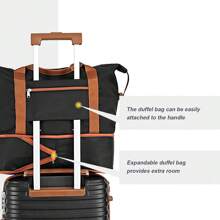 Joyway Juego de 3 piezas de equipaje de mano expandible de 20" con ruedas giratorias, rígido, con candado TSA, marca Joyway