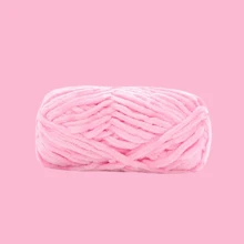 1pc/6pcs Chenille Yarn 6mm Thick Handmade DIY Crochet Velvet Chunky Wool Yarn For Knitting, Scarves, Hats, Plush Blankets - Multicolor - View 27