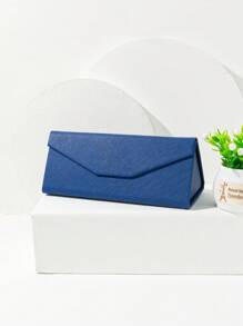 1pc Solid Color Foldable Leather Eyeglasses Case For Everyday Use Glasses Accessories For Women - Multicolor - View 20