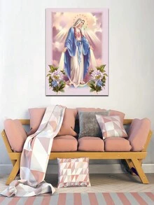 1 Tấm Tranh Canvas Nghệ Thuật Tôn Giáo Cổ Điển Chúa Jesus Đóng Khung In Sơn Dầu Đức Mẹ Đồng Trinh Cơ Đốc Giáo Tranh Treo Tường Cho Phòng Ngủ Phòng Khách Trang Trí Có Khung Sẵn Sàng Treo - Nhiều màu - Xem 37
