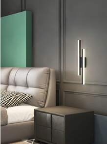 1 件/220V 现代黑色/金色 LED 壁灯，创意卧室床头灯，适用于客厅走廊 - 壁燈1 - 查看 11