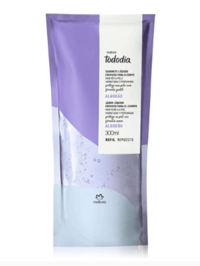 Natura Refil Sabonete Líquido Tododia Algodão Natura 300ml