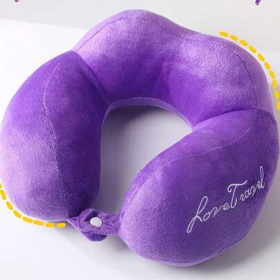旅行颈枕 睡眠颈枕 可爱U型头枕 柔软温暖颈枕 多功能便携式旅行颈枕 [使用前请打开并蓬松枕头]
