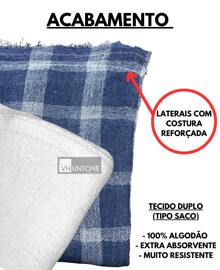 Kit 10 Large Premium Floor Cloths 100% Cotton For Cleaning Home Kitchen - Multicolor - View 2