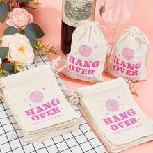 2PCS Bridesmaid Proposal Gifts Bridesmaid Hair Clips Candy Snack Bags Gift Bags Shower Gifts,Silk Satin Soft Hair Accessories Bridesmaid Wedding Favor Women, Gunny Bags - Multicolor - View 9