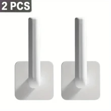 1/2/4pcs Space-Saving Self-Adhesive Hooks - No Drilling Wall Mounted, Can Hang Keys, Hats, Towels Etc. - Ideal For Entryway, Hallway, Bathroom, Dorm, Also Suitable For Gender Reveal Party, Birthday, Wedding, Gathering, Perfect Gift For Coworkers, Friends, Family, Back To School - Multicolor - View 6