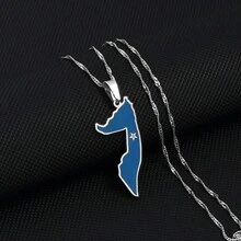 1pc  Map Flag Pendants Necklaces Silver Color,Gold Color Jewelry For Women/Men Somaliland - Multicolor - View 9