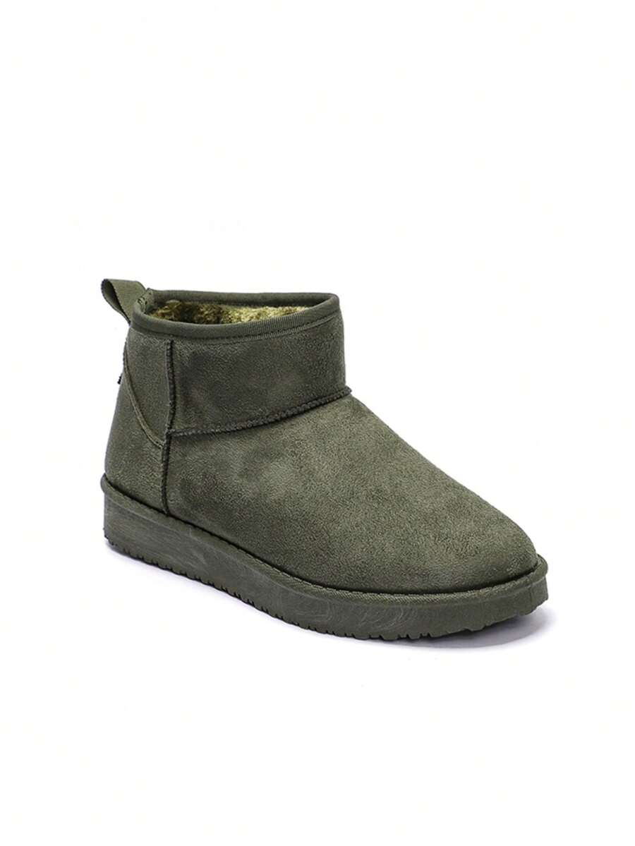 Comfortable Winter Snow Mountain Short Boots - Green - View 1