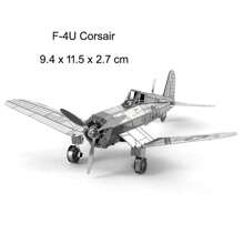 Rompecabezas de metal 3D - Avión de aviación, juguete de rompecabezas de metal 3D - No se necesita pegamento, decoración de escritorio, ¡regalo de Navidad y cumpleaños!