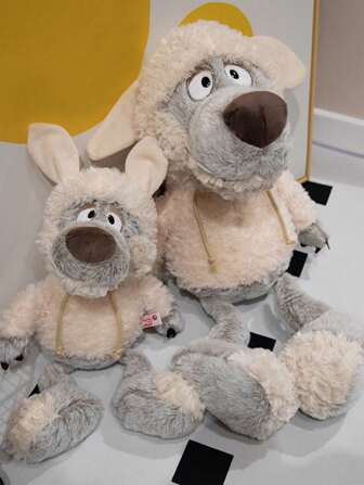 30cm/50cm 穿着衣服的毛绒狼 高品质毛绒玩具 可爱狼毛绒玩具 狼崽毛绒玩偶玩具 柔软儿童玩具枕头 儿童生日节日的完美礼物 首页,毛绒动物,毛绒,毛绒玩具,驴毛绒动物,猪毛绒动物,少狼