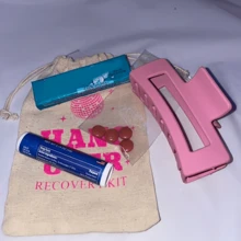 2PCS Bridesmaid Proposal Gifts Bridesmaid Hair Clips Candy Snack Bags Gift Bags Shower Gifts,Silk Satin Soft Hair Accessories Bridesmaid Wedding Favor Women, Gunny Bags - Multicolor - View 5