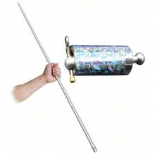 1 Pc Silver Creative Toy Pocket Magic Cane, Steel Expandable Portable Telescopic Cane, Magic Toy - Silver - View 2